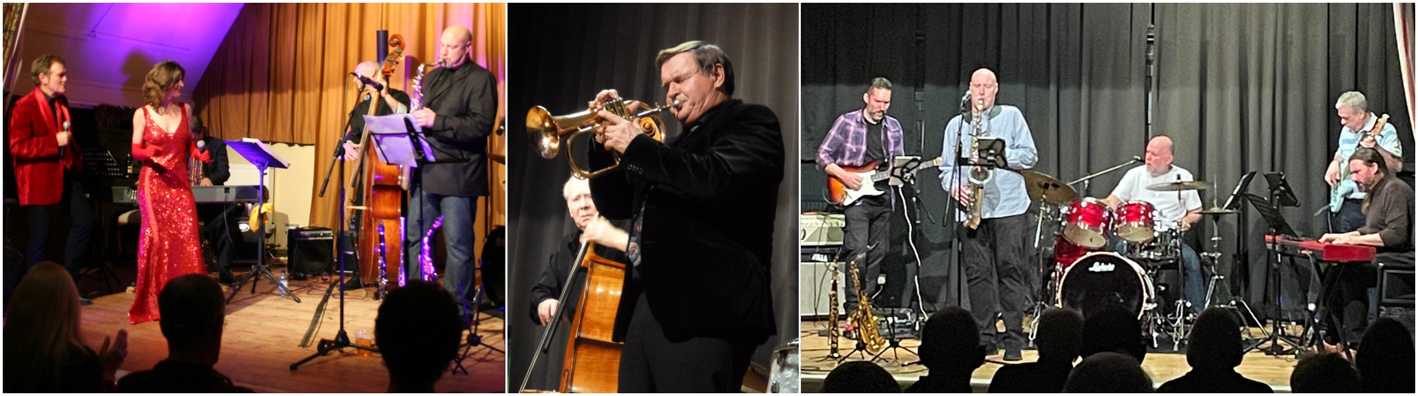 Collage of Jazz musicians